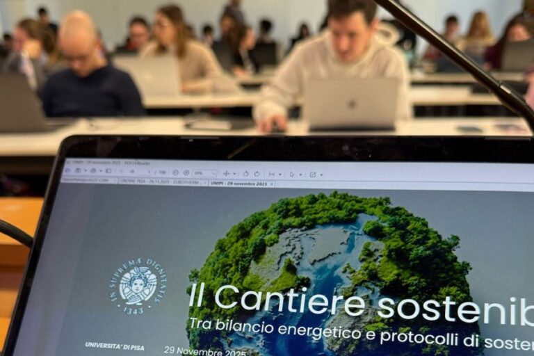 Università di Pisa corso di ingegneria edile architettura - cantiere sostenibile
